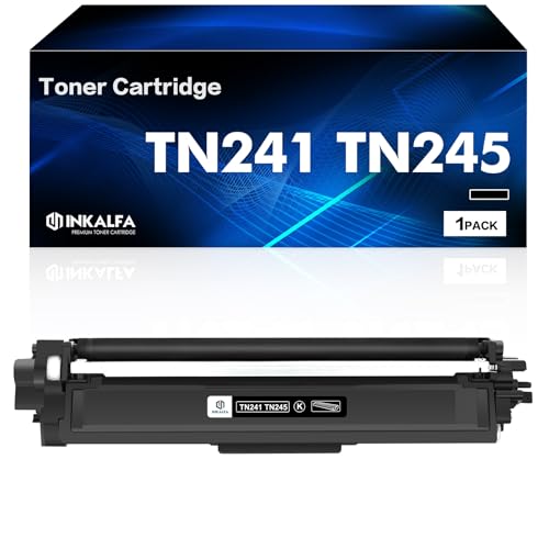 TN241 TN245 Toner Kompatibel für Brother MFC-9332CDW DCP-9022CDW MFC-9142CDN HL-3142CW MFC-9332CDW DCP-9022CDW MFC-9142CDN DCP-9020CDW HL-3152CDW TN242BK 1er-Pack von inkalfa