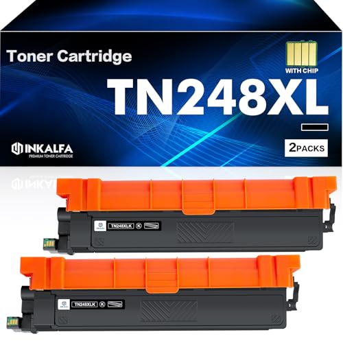 TN248XLBK TN248BK MFC-L3760CDW Toner Schwarz: Kompatibel für Brother TN248XL TN248 MFC-L3740CDW HL-L3240CDW DCP-L3560CDW MFC-L3740CDWE MFC-L8390CDW MFC-L3740CDWE HL-L3220cwe von inkalfa
