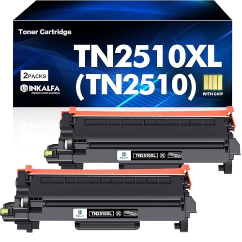 TN2510XL TN2510 Toner Mit Chip Kompatibel für Brother TN-2510XL TN-2510 XL für HL-L2400DW MFC-L2835DW HL-L2400DWE DCP-L2620DW MFC-L2800DW DCP-L2627DW DCP-L2660DW TN 2510XL 2510 2 Schwarz von inkalfa