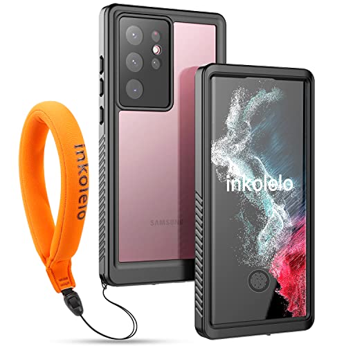 inkolelo für Samsung Galaxy S22 Ultra wasserdichte Hülle, 360 Grad Schutzhülle Unterwasser Handyhülle mit Schwimmender Schlüsselband, IP68 Wasserdicht Staubdicht Stoßfest Handytasche 6,8" (Schwarz) inkolelo für Samsung Galaxy S22 Ultra wasserdichte Hülle, 360 Grad Schutzhülle Unterwasser Handyhülle mit Schwimmender Schlüsselband, IP68 Wasserdicht Staubdicht Stoßfest Handytasche 6,8" (Schwarz) von inkolelo