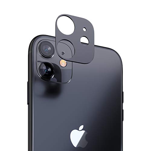 innoGadgets® Kameraschutz kompatibel mit iPhone 11 | Passgenauer Kamera Schutz gegen Stöße und Kratzer | staubfrei installieren mit Reinigungs-Set | Aluminiumrahmen in Schwarz/Grau von innoGadgets