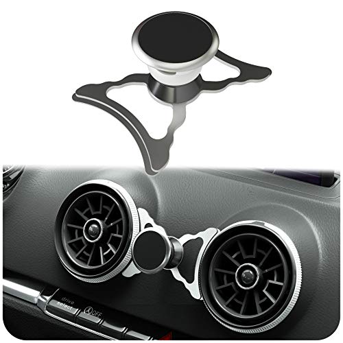 innoGadgets® magnetische Handyhalterung kompatibel mit Audi A3/S3/RS3 | Universelle Halterung für Smartphone, GPS & Tablet | 360 verstellbar für optimale Sicht | Silber von innoGadgets