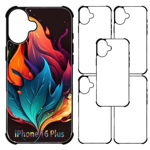 INNOSUB USA Sublimation Rohlinge Bumper-Schutzhülle für iPhone 16 Plus, mit Aluminiumeinsatz (iPhone 16 Plus), Schwarz INNOSUB USA Sublimation Rohlinge Bumper-Schutzhülle für iPhone 16 Plus, mit Aluminiumeinsatz (iPhone 16 Plus), Schwarz von innosub