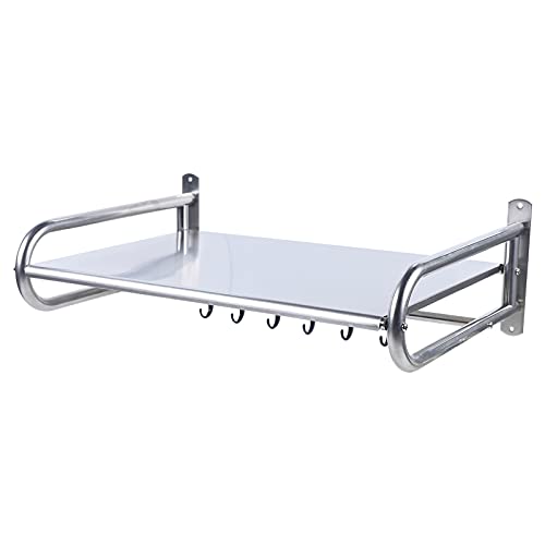 Mikrowellenherd Rack Wandbefestigte Mikrowellenhalterung Edelstahl Halterung Hängende Küchenutensilien Aufbewahrungsregal mit 6-Haken, Küchenregal Halter Organizer für Häuser und Restaurants Mikrowellenherd Rack Wandbefestigte Mikrowellenhalterung Edelstahl Halterung Hängende Küchenutensilien Aufbewahrungsregal mit 6-Haken, Küchenregal Halter Organizer für Häuser und Restaurants von innytund