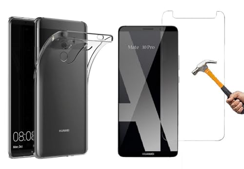 2in1 Silikon Hülle Panzerglas als Set kompatibel mit Huawei Mate 10 Pro TPU Schutzhülle Case Schutz transparent Cover Handy-Hülle mit Schutzfolie Glasfolie Mate 10Pro 2in1 Silikon Hülle Panzerglas als Set kompatibel mit Huawei Mate 10 Pro TPU Schutzhülle Case Schutz transparent Cover Handy-Hülle mit Schutzfolie Glasfolie Mate 10Pro von ino