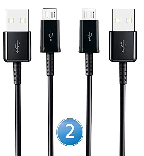 ino 2 Stück 100 cm Micro-USB Kabel kompatibel mit Samsung Galaxy A10 M10 A10s A3 A5 A7 2018 S7 S7 Edge S6 Edge Plus S6 S5 S4 S3 A6 A6+ J8 J7 J6 J6+ J5 J4 J4+ J3 J2 J1 von ino