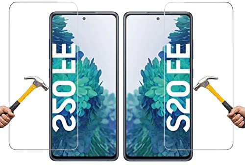 ino 2x kompatibel mit Panzerglas Samsung Galaxy S20 FE harte Schutzfolie Schutzglas Panzerfolie Displayschutzglas Harte Folie Schutz Glasfolie Displayglas 9H Displayfolie von ino