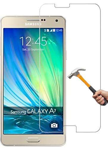 ino Schutzglas kompatibel mit Samsung Galaxy A7 2015 Panzerglas harte Schutzfolie Panzerfolie Display-Folie Schutz Glasfolie Displayglas 9H von ino