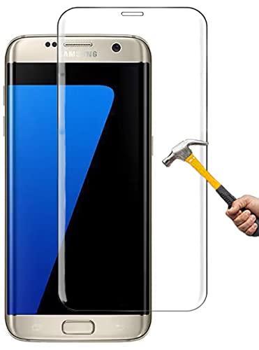 ino kompatibel mit 3D Panzerglas Samsung Galaxy S7 edge harte Schutzfolie volle Abdeckung transparent Full Displayfolie Glasfolie 9H Härte Handyschutz von ino