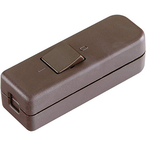InterBär 8006-009.01 Schalter für weiches Kabel, braun, 1 x Off/On 6 A, 1 Stück von inter BÃ„R