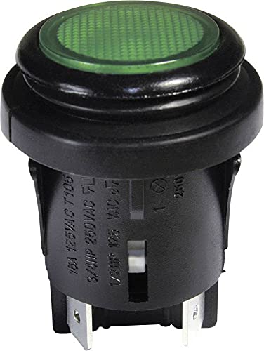 InterBär Druckschalter 250V/AC 16A 2 x OFF/(ON) Rückruf IP65 1 Stück von inter BÃ„R