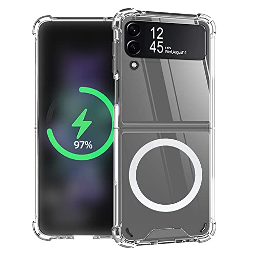 ioiFour Schutzhülle für Samsung Galaxy Z Flip 3, magnetisch, transparent, kompatibel mit kabellosem Ladegerät und Magsafe-Karten-Brieftasche, einfache, transparente, stoßfeste und sturzsichere Hülle ioiFour Schutzhülle für Samsung Galaxy Z Flip 3, magnetisch, transparent, kompatibel mit kabellosem Ladegerät und Magsafe-Karten-Brieftasche, einfache, transparente, stoßfeste und sturzsichere Hülle von ioiFour