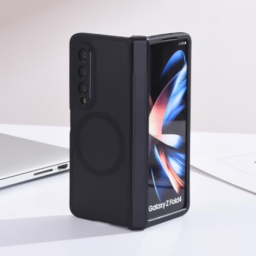 ioiFour Magnetische Hülle für Samsung Galaxy Z Fold 4 mit Scharnierschutz, einfache Premium leichte matte schwarze Hartschale, CTML0038 ioiFour Magnetische Hülle für Samsung Galaxy Z Fold 4 mit Scharnierschutz, einfache Premium leichte matte schwarze Hartschale, CTML0038 von ioiFour