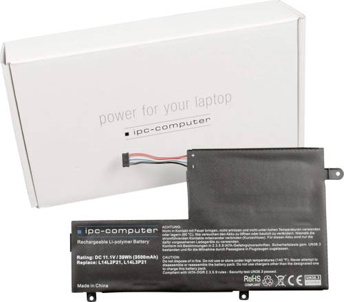 Ipc-computer Notebook-Akku L14M3P21 Replace 11.1V 3500 mAh Lenovo von ipc-computer