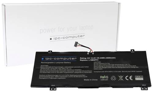 Ipc-computer Notebook-Akku L18M4PF3 REPLACE 15.4V 3600 mAh Lenovo von ipc-computer