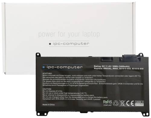 Ipc-computer Notebook-Akku RR03 Replace 11.4V 3400 mAh HP von ipc-computer