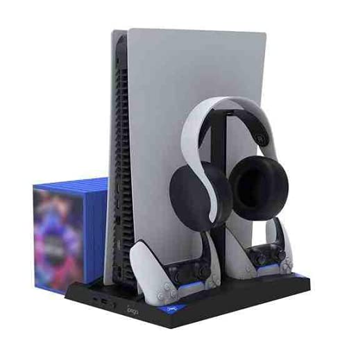 ipega 6 in 1 Standfuß Halterung für PS5 Konsole Controller Game Kopfhörer Belüftung ipega 6 in 1 Standfuß Halterung für PS5 Konsole Controller Game Kopfhörer Belüftung von ipega