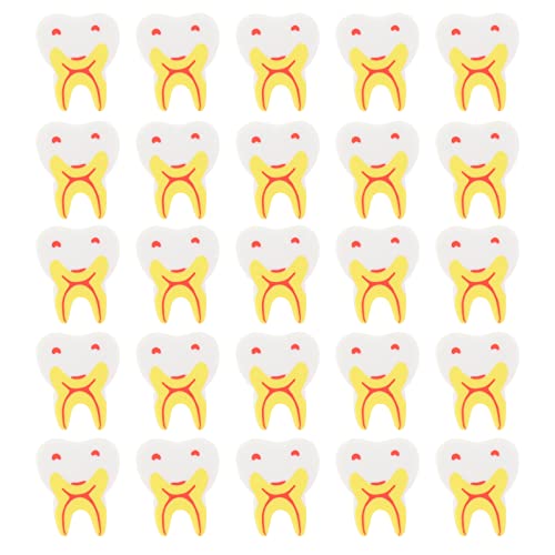 50Pcs Bleistift Radiergummis Kreative Zahn Geformt Puzzle Spielzeug Gummi Radiergummi für Schüler Klassenzimmer Zahnklinik Geschenk Weihnachten Strumpf Stuffer von iplusmile