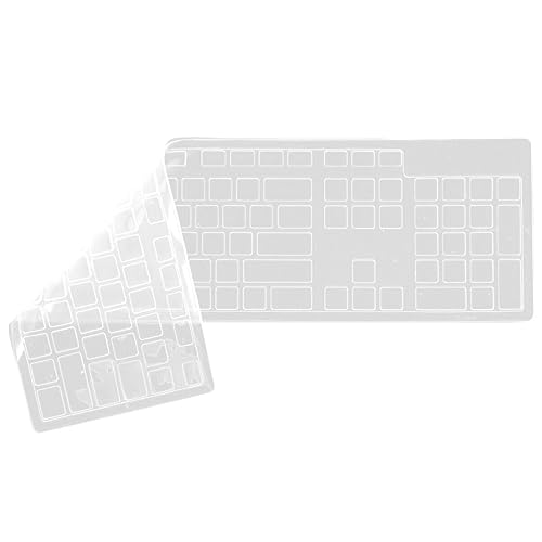 Silikon Tastatur Abdeckung Haut Anti Staub Weicher Tastaturschutz Kompatibel für Kb216 Kabelgebundene Tastatur (Transparent) von iplusmile