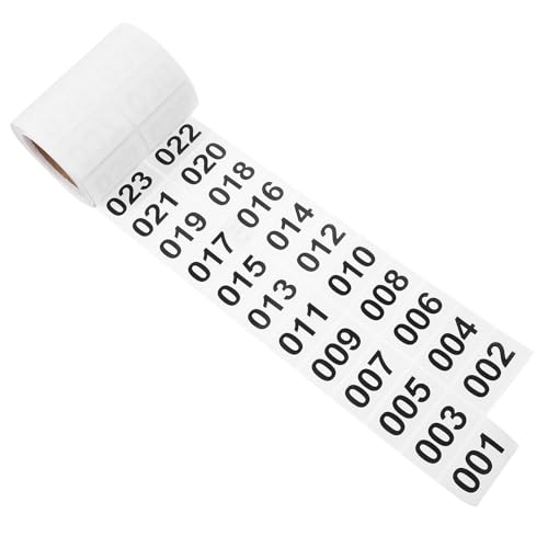 iplusmile 1 Rolle mit nummerierten Etiketten, nacheinander 1-1000 Nummern, selbstklebend, für Inventar, Aufbewahrung, Weiß iplusmile 1 Rolle mit nummerierten Etiketten, nacheinander 1-1000 Nummern, selbstklebend, für Inventar, Aufbewahrung, Weiß von iplusmile