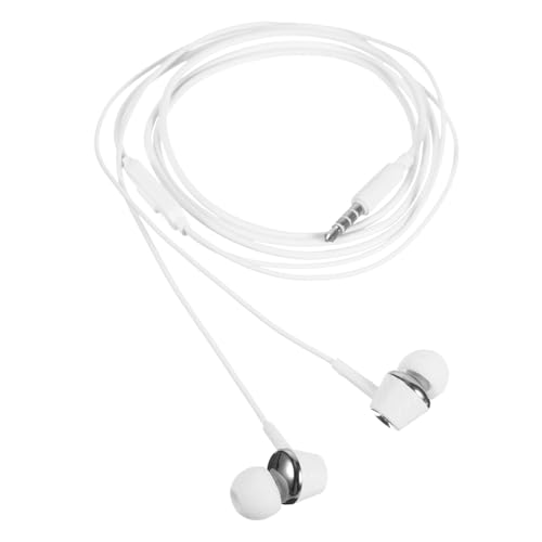 iplusmile 1 Set Kabelgesteuerte Kopfhörer Laufkopfhörer Ohrstöpsel Mikrofon Kabelgebunden Für Computer Kabelgesteuerte In Ear Ohrhörer Metall Silber von iplusmile
