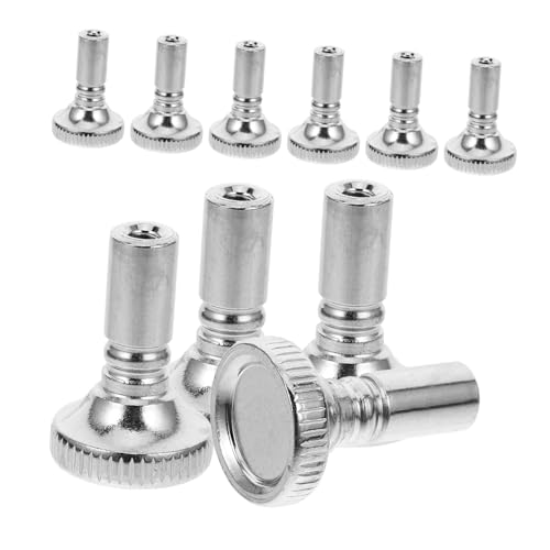 iplusmile 10 Stück Knopfgriff schrauben Knöpfe Lampendrehknopf drehen Ersatz Lampenfassungsknopf Lichtschalterknopf Fassungsknopf für Stehlampe leichtes Accessoire Eisen Silber von iplusmile
