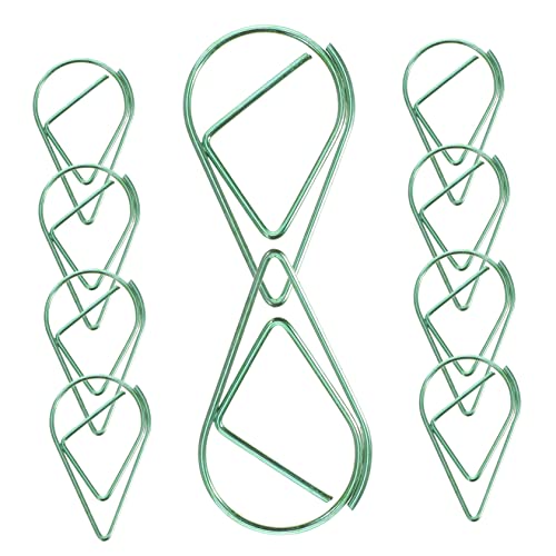 iplusmile 10Stücke Design Metallpapierclips Vielseitige Büroklammern für Fotos Notizen und Tickets Robuste und Langlebige Papiernadel für Büro Schule und Zuhause von iplusmile