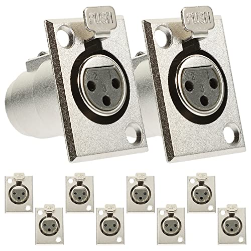 iplusmile 10Stücke Polige Weibliche Panel Mount Mikrofon Buchse Robustes Metallchassis Langlebige Audioanschlüsse für Professionelle Mikrofonanwendungen iplusmile 10Stücke Polige Weibliche Panel Mount Mikrofon Buchse Robustes Metallchassis Langlebige Audioanschlüsse für Professionelle Mikrofonanwendungen von iplusmile