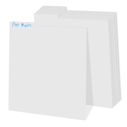 iplusmile 10Stücke Schallplattenteiler aus Robustem Wasser und Fleckenbeständig mit Abgerundeten Ecken für Sichere Handhabung zur Organisation von Vinyl Alben und Bücherregalen iplusmile 10Stücke Schallplattenteiler aus Robustem Wasser und Fleckenbeständig mit Abgerundeten Ecken für Sichere Handhabung zur Organisation von Vinyl Alben und Bücherregalen von iplusmile