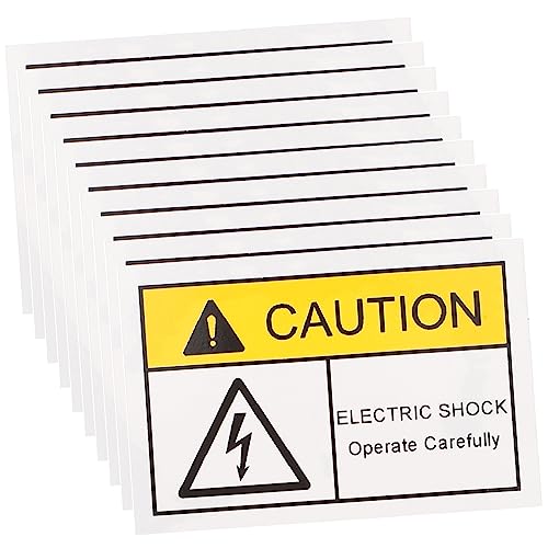 iplusmile 10Stücke Selbstklebende Warnaufkleber Vinyl Sicherheitszeichen Für Elektrische Gefahren Warnung Vor Stromschlägen Zaunkennzeichnung iplusmile 10Stücke Selbstklebende Warnaufkleber Vinyl Sicherheitszeichen Für Elektrische Gefahren Warnung Vor Stromschlägen Zaunkennzeichnung von iplusmile