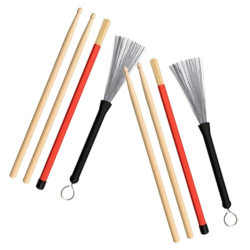 iplusmile 1Satz Ahorn Drumsticks Set mit Trommelbürsten und Gummigriffen Langlebiges Schlagzeug Zubehör für Professionelle Musiker für Jazz und Folk mit Praktischem Design iplusmile 1Satz Ahorn Drumsticks Set mit Trommelbürsten und Gummigriffen Langlebiges Schlagzeug Zubehör für Professionelle Musiker für Jazz und Folk mit Praktischem Design von iplusmile