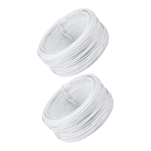 iplusmile 2 Rollen Beschichteter Draht Vinyl Anlage dünn Drahtzaun für den Garten Flachdraht Bindedraht Eisendraht binden Verzinkter Eisendraht mit PVC-Beschichtung Weiß iplusmile 2 Rollen Beschichteter Draht Vinyl Anlage dünn Drahtzaun für den Garten Flachdraht Bindedraht Eisendraht binden Verzinkter Eisendraht mit PVC-Beschichtung Weiß von iplusmile