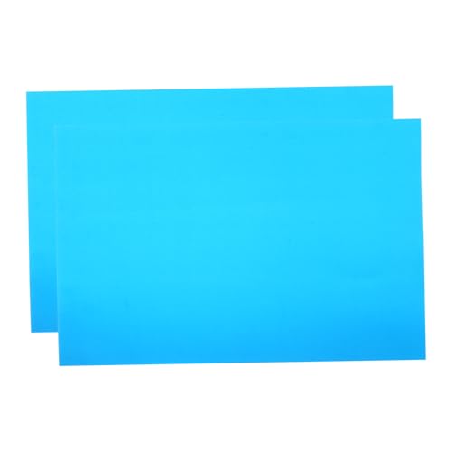 iplusmile 2 Stück Gravierte Bedruckte Aluminiumplatte Metallisches Kartonpapier Farbiges Kopierpapier Bulk-eisen Auf Vinyl Karton Mit Metallischer Textur Vinyl-jäten Blue von iplusmile