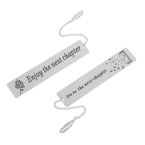 iplusmile 2 Stück Lesezeichen aus Edelstahl rostfreies Lesezeichen Lehrer-Lesezeichen aus Metall Lesezeichen mit Lesemarkierung aus Metall Vintage -Lesezeichen Rostfreier Stahl Silber iplusmile 2 Stück Lesezeichen aus Edelstahl rostfreies Lesezeichen Lehrer-Lesezeichen aus Metall Lesezeichen mit Lesemarkierung aus Metall Vintage -Lesezeichen Rostfreier Stahl Silber von iplusmile