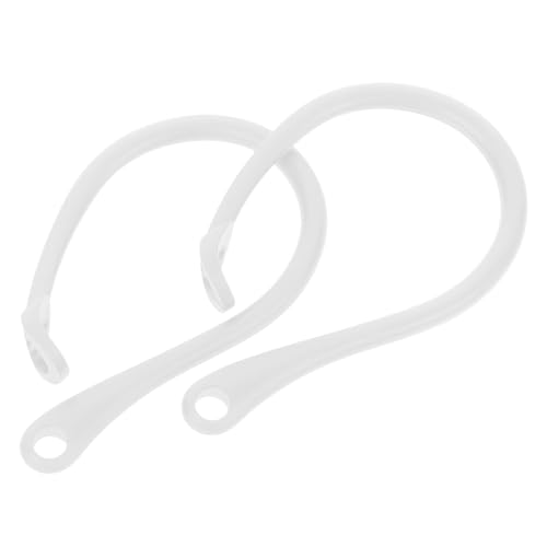 iplusmile 2 Stück Ohr Aufhänge Zubehör Haken Ohrstöpsel Haken Für Sport Sport Ohrhörer Lanyard Gurt Ohrhörer Ohrbügel Lauf Ohrhörer Sport Kopfhörer Halter Kopfhörer Halter TPU Weiß von iplusmile