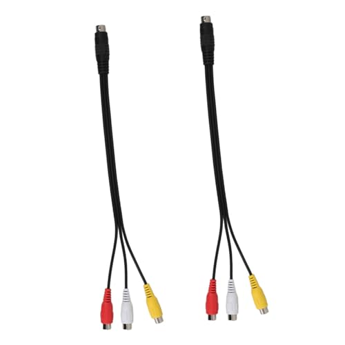 iplusmile 2 Stück Videoadapter Ersatzvideodraht Kabel Für Videos Verdrahtung Für Video Adapterdrähte Für Videos Adapterdraht Für Video Adapterkabel Audiokabel Video Auxiliary Cord Kupfer von iplusmile