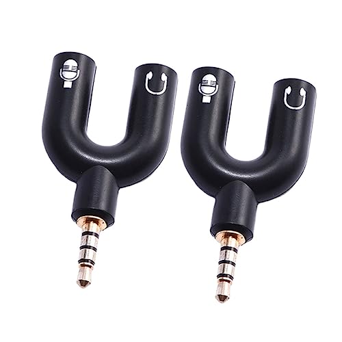 iplusmile 2 Stücke Headphone Splitter kopfhörer verteiler Audio verteiler Audio Splitter Handy Mikrofon Adapter Dual-Kopfhöreranschluss Mikrofonadapterbuchse digitales Audiokabel Ohr Black iplusmile 2 Stücke Headphone Splitter kopfhörer verteiler Audio verteiler Audio Splitter Handy Mikrofon Adapter Dual-Kopfhöreranschluss Mikrofonadapterbuchse digitales Audiokabel Ohr Black von iplusmile
