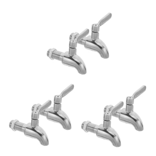 iplusmile 3 Sätze Wasserhahn Für Getränke Edelstahl Zapfen Für Getränkespender Edelstahl Zapfen Für Trinkwasserspender Ersatzteile Wiederverwendbarer Zapfenauslauf Glashahn 2 Stück * 3 von iplusmile
