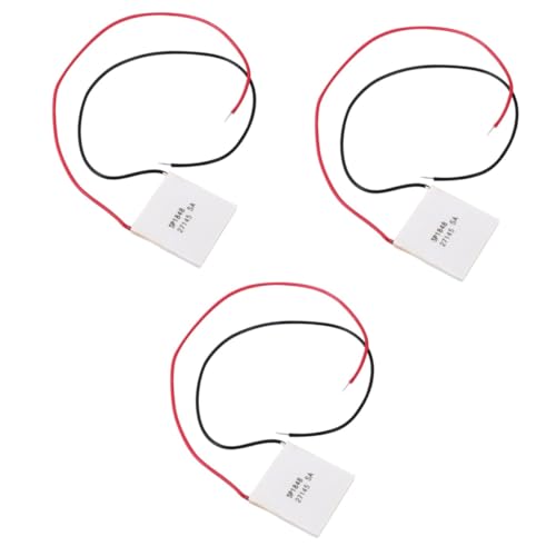 iplusmile 3 Stück Blech Kühlschrank Kühlmodul Wärmeleitpad Temperaturpads Kühler Halbleiter Thermoelektrischer Chip Halbleiter Peltier Kühlung Peltier Edelstahl von iplusmile