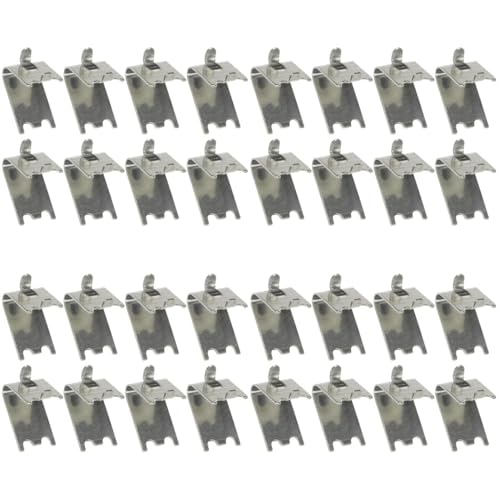 iplusmile 32 Stk Gefrierregalschnalle Haltehaken für Gefrierschränke aus Metall Kühlschrank Mini edelstahlhaken untergestell für kühlschrank Metallregal Kühler Gefrierhaken von iplusmile