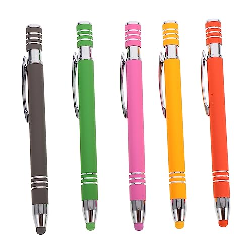 iplusmile 5 Stück Metall Kugelschreiber Bildschirm Stylus Stift Tablet Stylus Mehrfarbig Kugelschreiber Eingabestifte Für Touchscreens Stifte Bildschirm Stift Kapazitiver Stylus von iplusmile