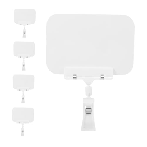 iplusmile 5 Stück Preisschild für Obst Kreideschilder für den Essenstisch Doppelkopf-Schwenkschild zum Aufstecken Schilderklammer herstellen kleiner Schildhalter Plastik Weiß iplusmile 5 Stück Preisschild für Obst Kreideschilder für den Essenstisch Doppelkopf-Schwenkschild zum Aufstecken Schilderklammer herstellen kleiner Schildhalter Plastik Weiß von iplusmile