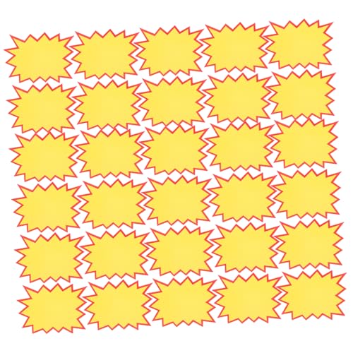 iplusmile 50 Stück löschbares Etikett aufkleber kleine Einzelhandelsschilder Verkaufsflächenschild Schildausschnitt Flohmarktschilder Hofverkauf Zeichen platzen Papier Yellow iplusmile 50 Stück löschbares Etikett aufkleber kleine Einzelhandelsschilder Verkaufsflächenschild Schildausschnitt Flohmarktschilder Hofverkauf Zeichen platzen Papier Yellow von iplusmile