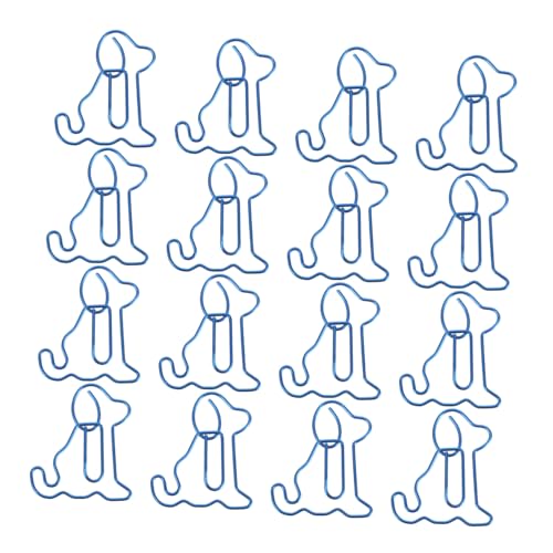 iplusmile 50Stücke Dekorative Büroklammern Tierform Süßes Welpen Design aus Metall Multifunktionale Lesezeichen für Schule Büro und Zuhause Kreative Clips für Dokumente von iplusmile