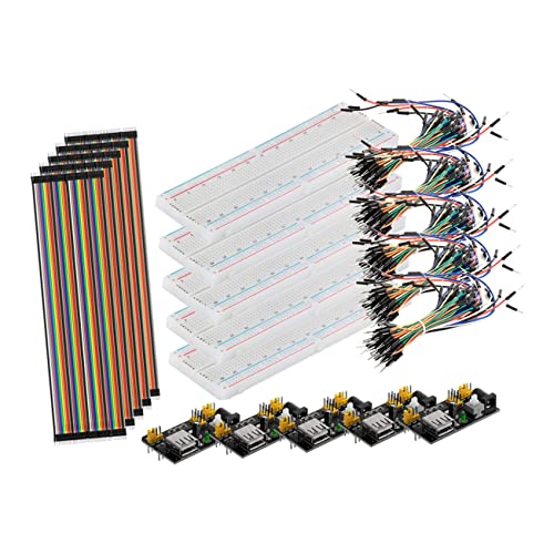 iplusmile Breadboard Kit Teiliges mit Breadboard Netzteilmodul Jumper Drähten Kabel DIY Elektronikprojekte Lernzwecke iplusmile Breadboard Kit Teiliges mit Breadboard Netzteilmodul Jumper Drähten Kabel DIY Elektronikprojekte Lernzwecke von iplusmile