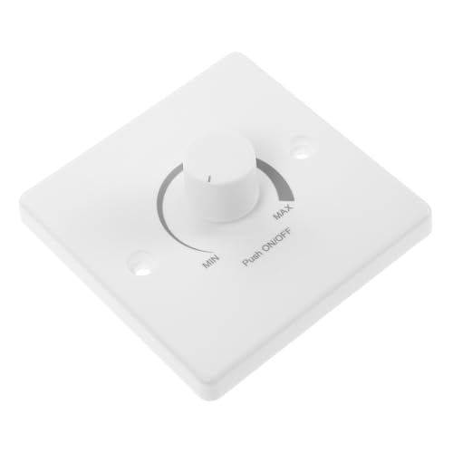 iplusmile Dimmer Schalter Für Einbaustrahler Verstellbare Helligkeitskontrolle Für Wohnmobile Und Boote 12V 24V Niedervolt Dimmer Weißer Panel Dimmer Für Spotlights von iplusmile