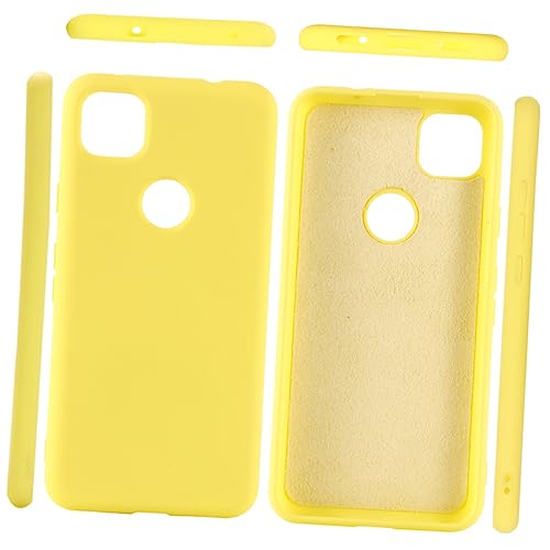 iplusmile Flüssige Silikonschale Gehäuse Pixel 4a Fall Pixel 4a Handyhülle Yellow von iplusmile