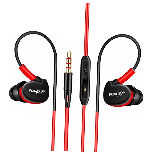 iplusmile Headset Ohrhörer Wasserdicht Mikrofon verdrahtet Ohrstöpsel gehörschutzstöpsel rot von iplusmile