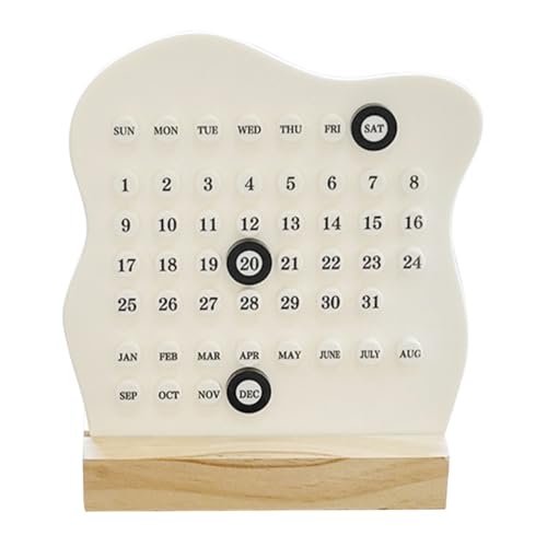 iplusmile Kalender aus Robustem Holz Kreative Schreibtischdekoration für Büro und Zuhause Manuelle Datumseinstellung Stilvolles Design Cremefarbenem Holz Langlebig iplusmile Kalender aus Robustem Holz Kreative Schreibtischdekoration für Büro und Zuhause Manuelle Datumseinstellung Stilvolles Design Cremefarbenem Holz Langlebig von iplusmile