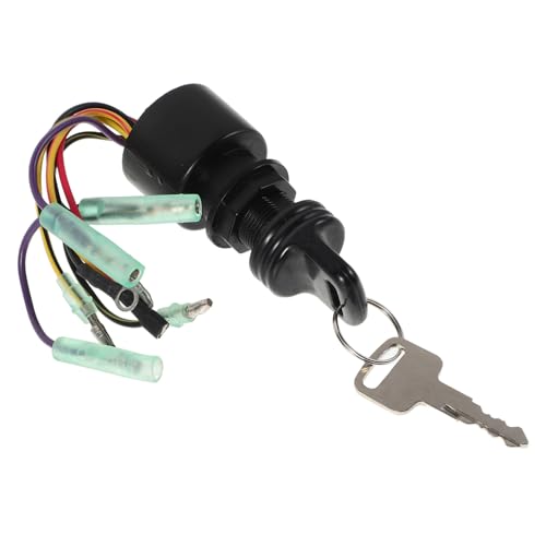 iplusmile Meereszündungsschalter Zündschalter Für Elektroroller Automobilschalter Schalter Für Elektrofahrzeuge Starterschalter Starterzündungsschlüsselschalter Bootsmotoren Teil Polyester von iplusmile
